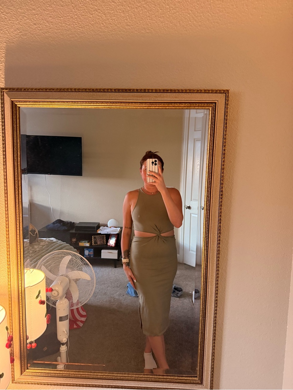 Old Navy Cut Out Midi Dress